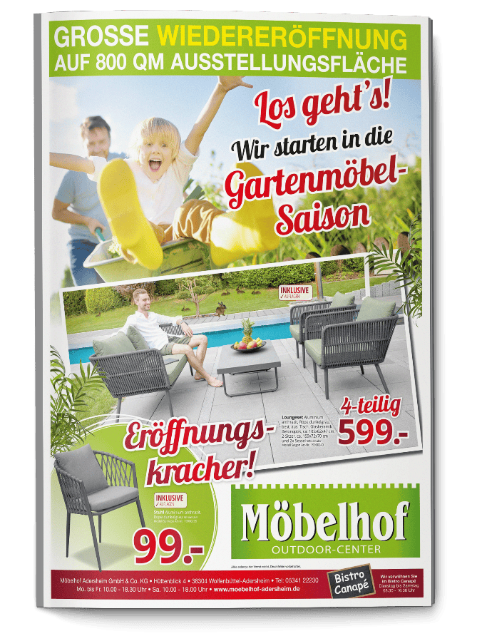 Eröffnung Garten-Center Möbelhof Adersheim
