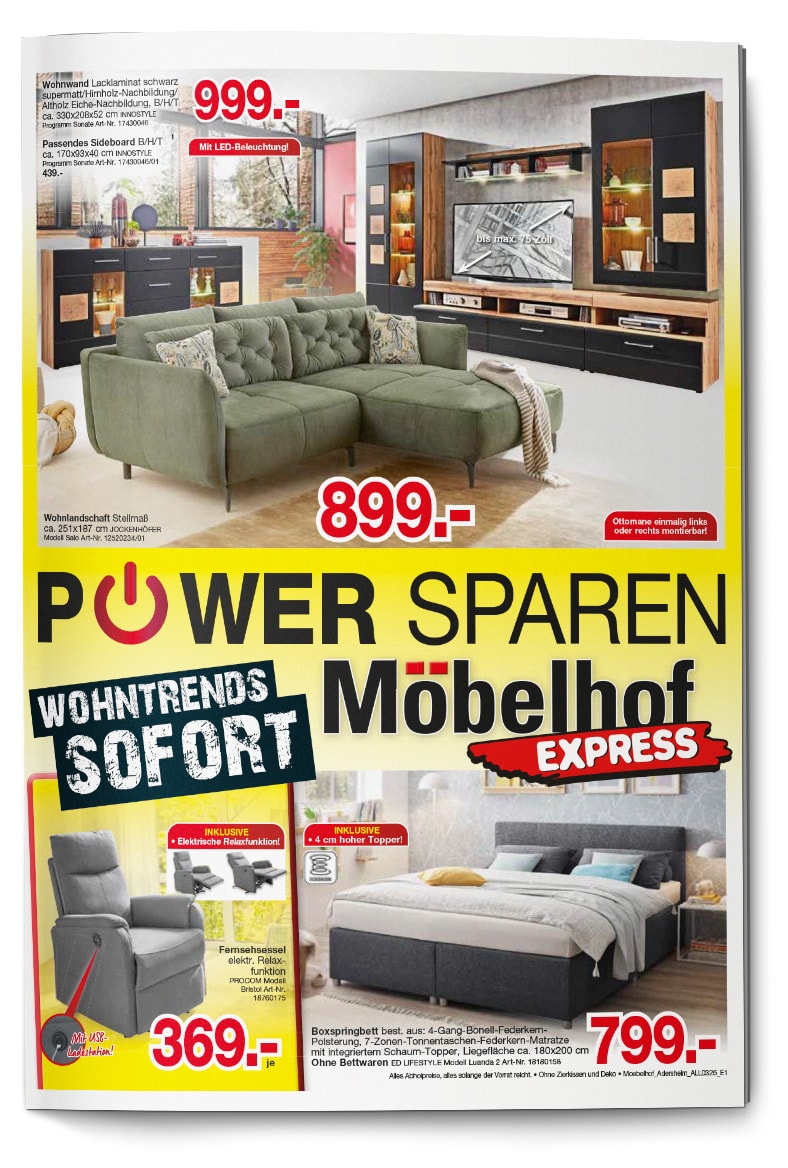 Möbel Adersheim Katalog Power Sparen